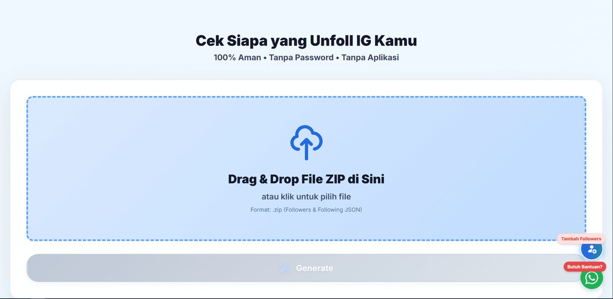 Website Cek Unfollowers Instagram